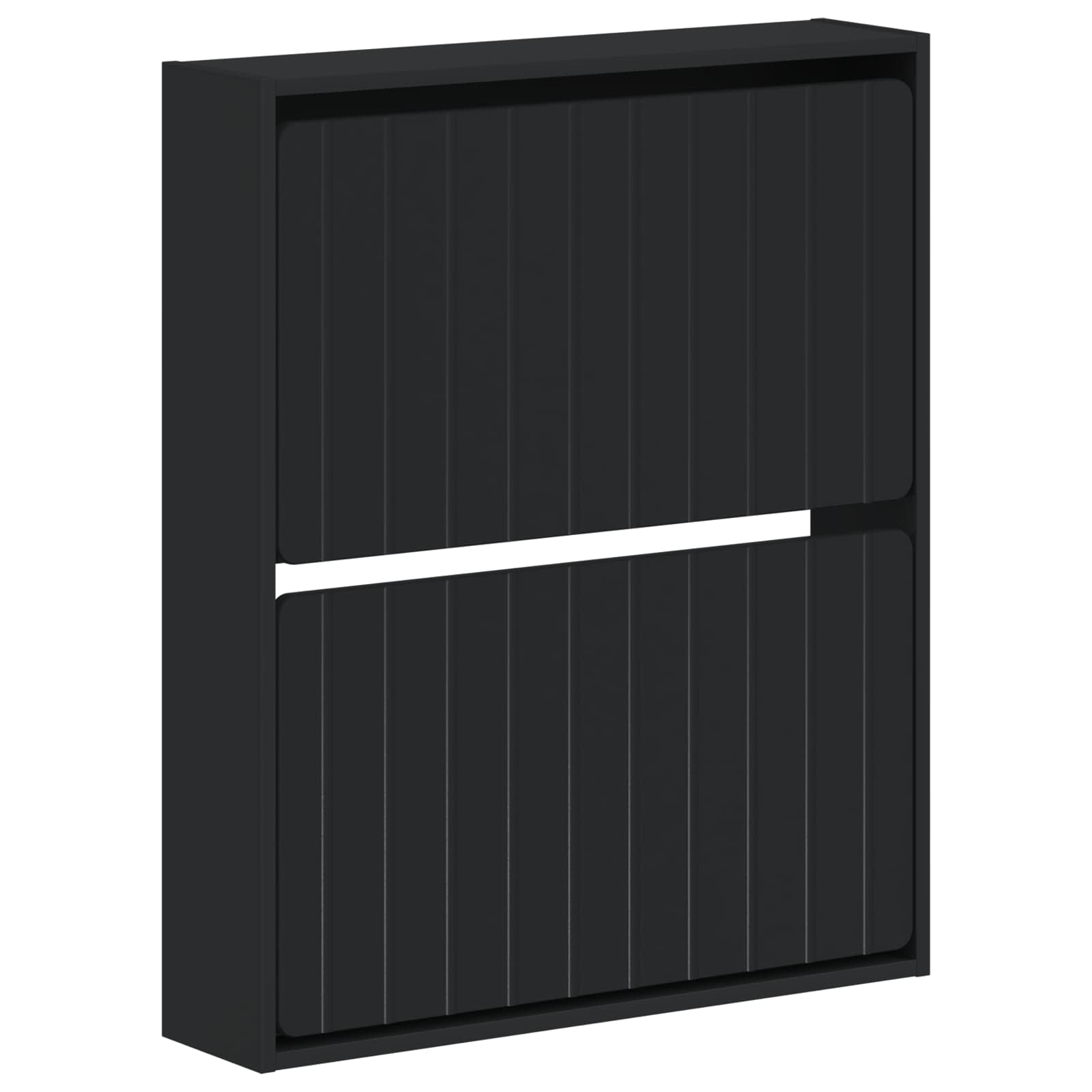 vidaXL Wisząca szafka na buty ZWOLLE 71 x 17 x 86 cm Czarny