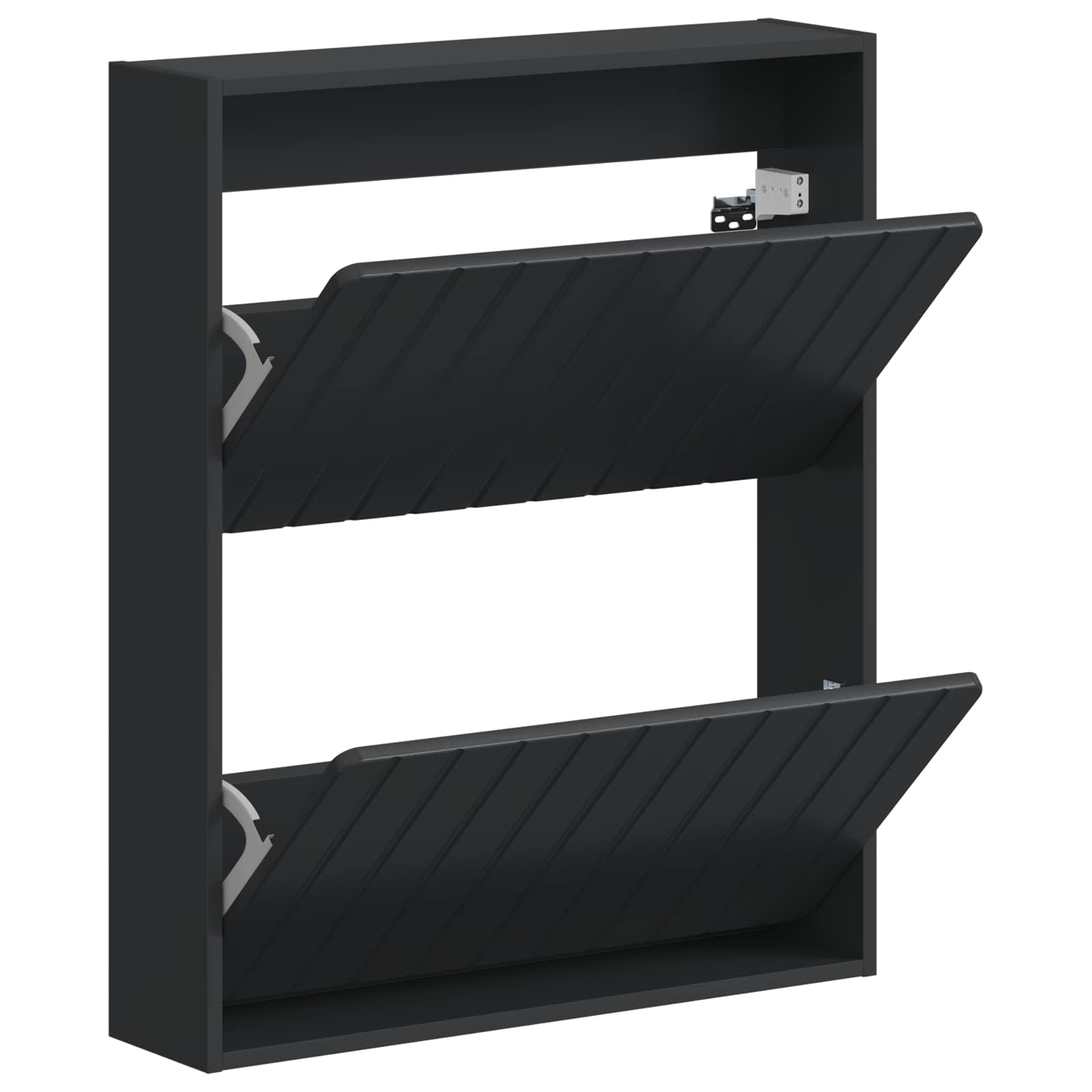 vidaXL Wisząca szafka na buty ZWOLLE 71 x 17 x 86 cm Czarny