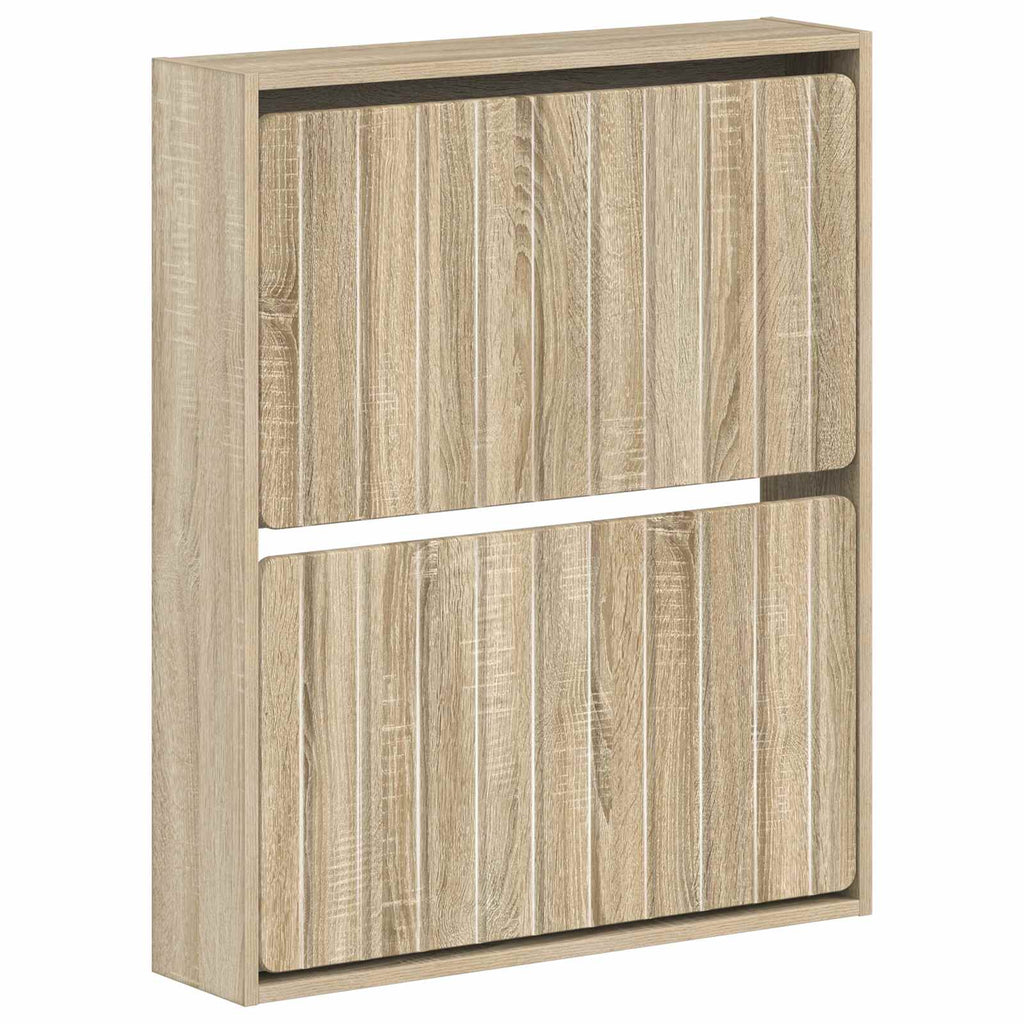 vidaXL Wisząca szafka na buty ZWOLLE 71 x 17 x 86 cm dąb Sonoma