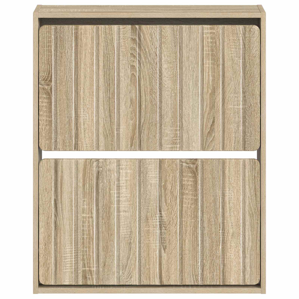 vidaXL Wisząca szafka na buty ZWOLLE 71 x 17 x 86 cm dąb Sonoma