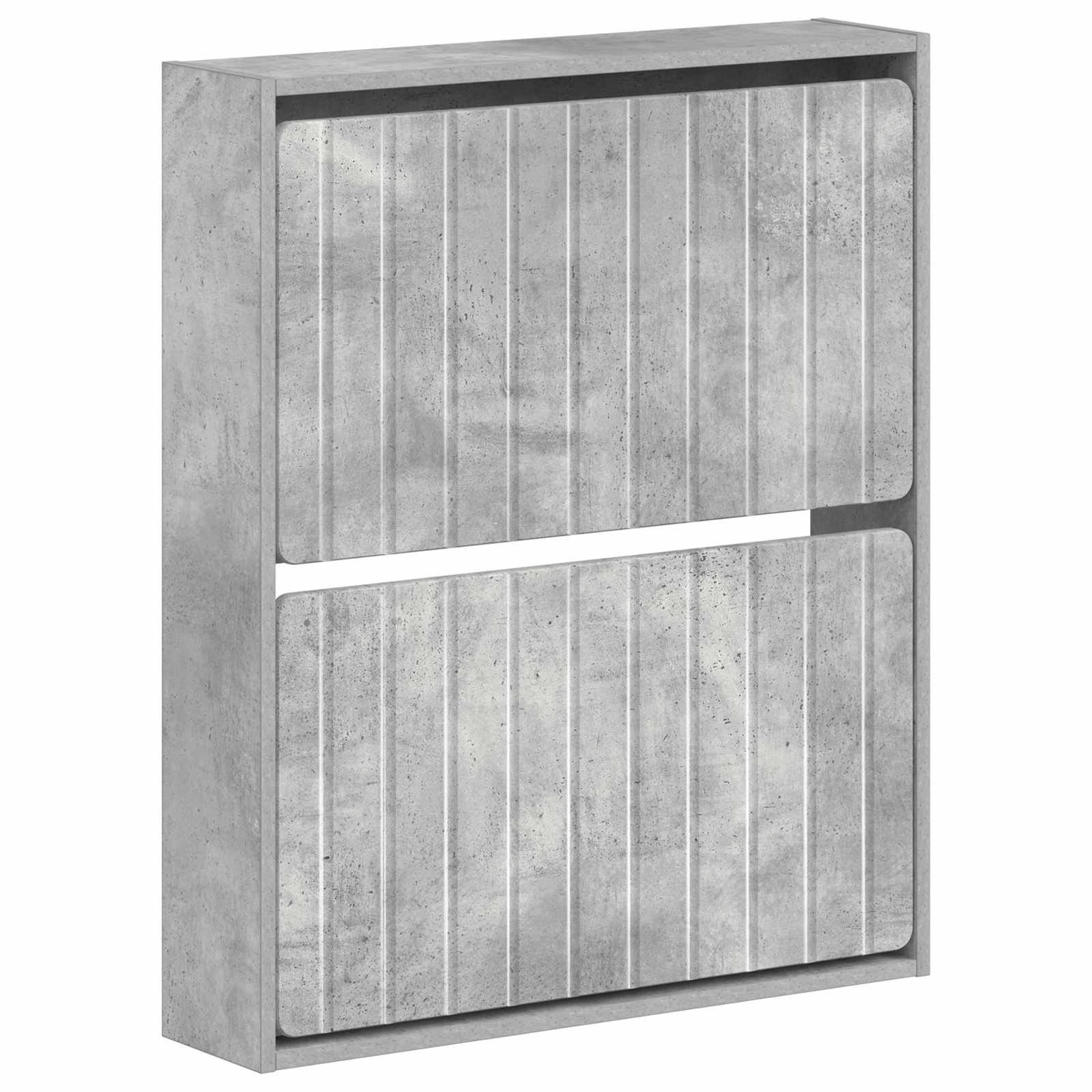 vidaXL Wisząca szafka na buty ZWOLLE 71 x 17 x 86 cm Betonowy szary