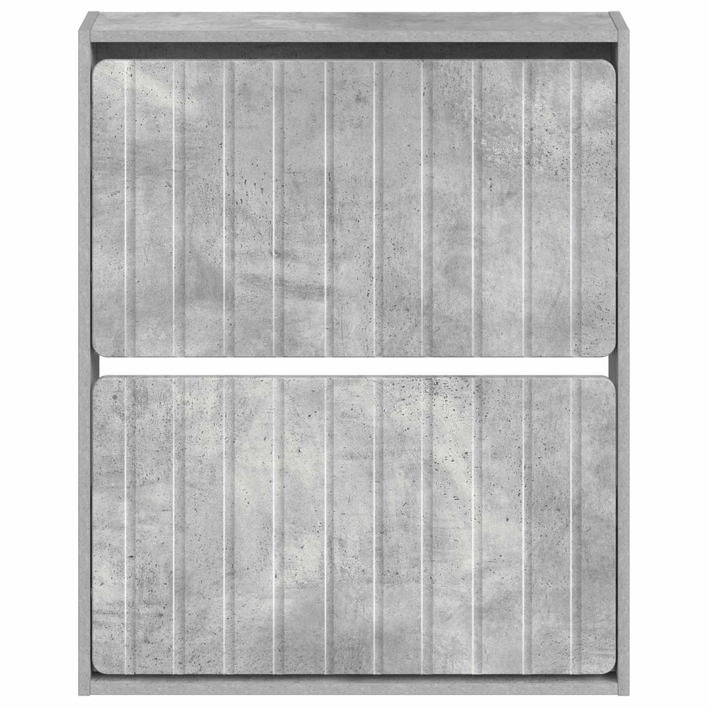 vidaXL Wisząca szafka na buty ZWOLLE 71 x 17 x 86 cm Betonowy szary