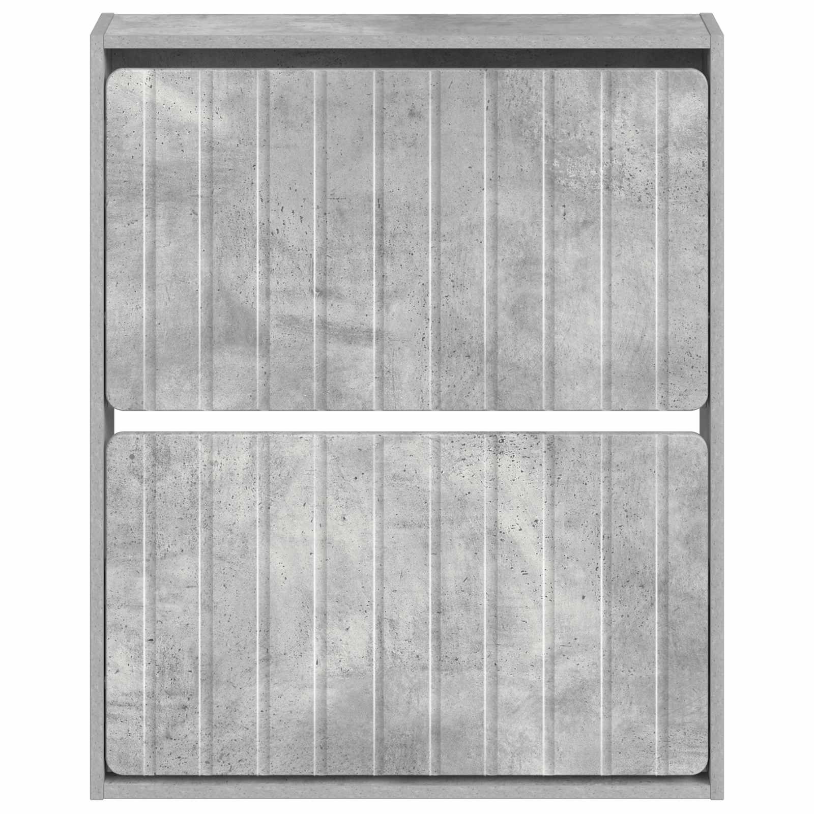 vidaXL Wisząca szafka na buty ZWOLLE 71 x 17 x 86 cm Betonowy szary