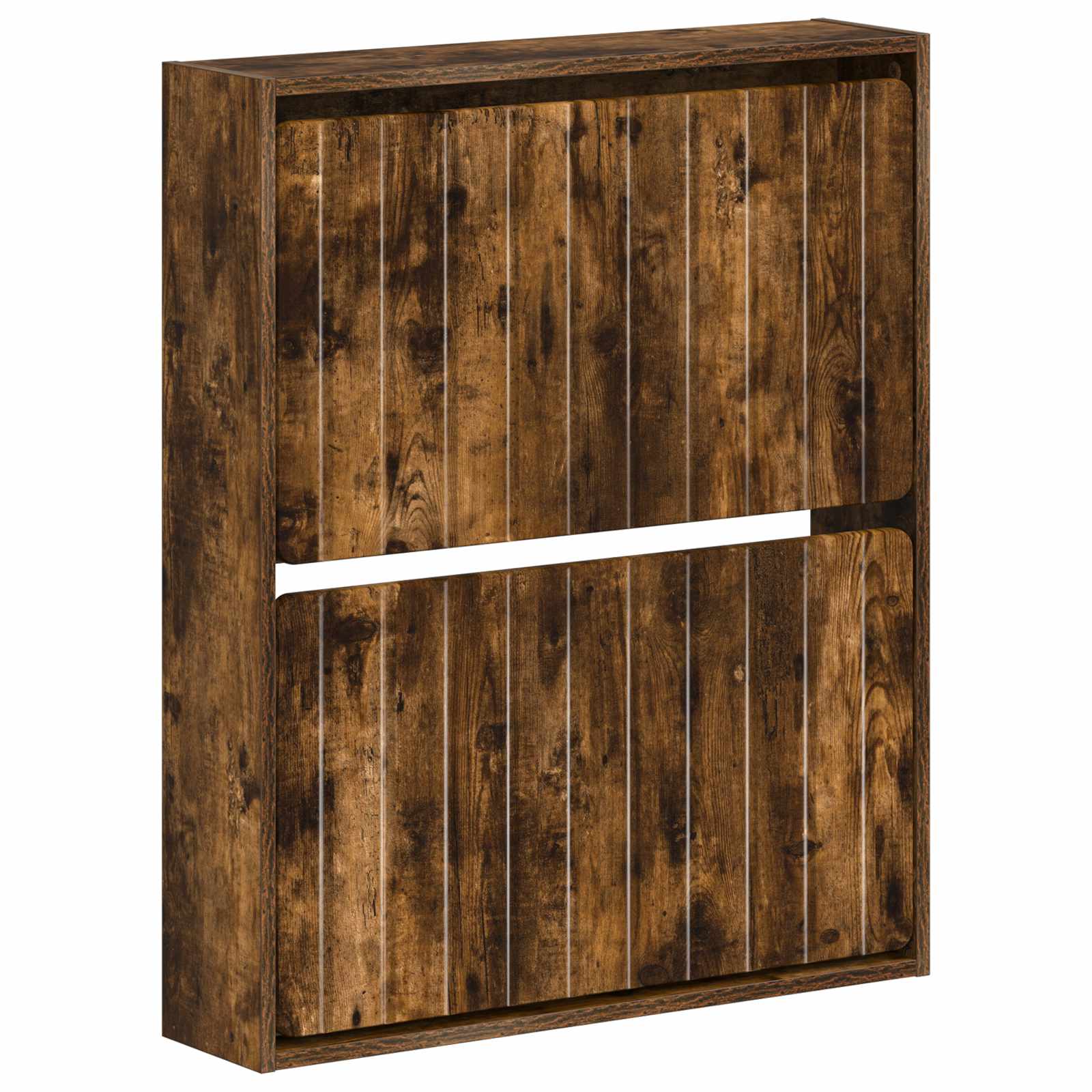 vidaXL Wisząca szafka na buty ZWOLLE 71 x 17 x 86 cm Dąb wędzony