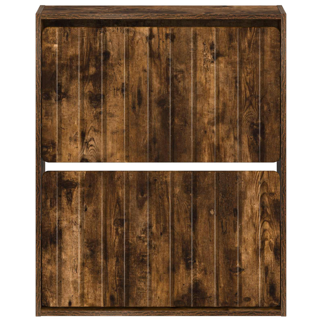 vidaXL Wisząca szafka na buty ZWOLLE 71 x 17 x 86 cm Dąb wędzony