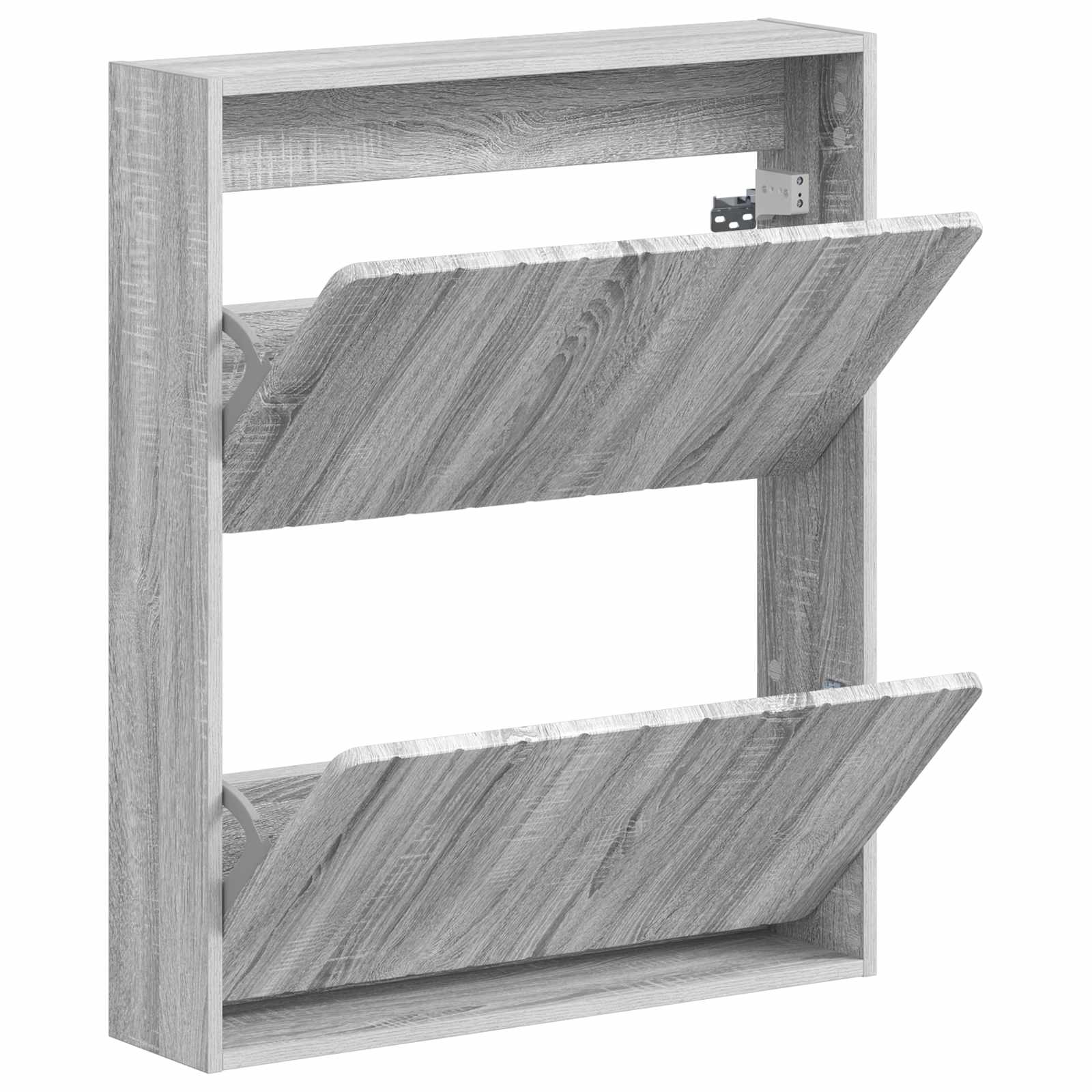 vidaXL Wisząca szafka na buty ZWOLLE 71 x 17 x 86 cm Szary Sonoma