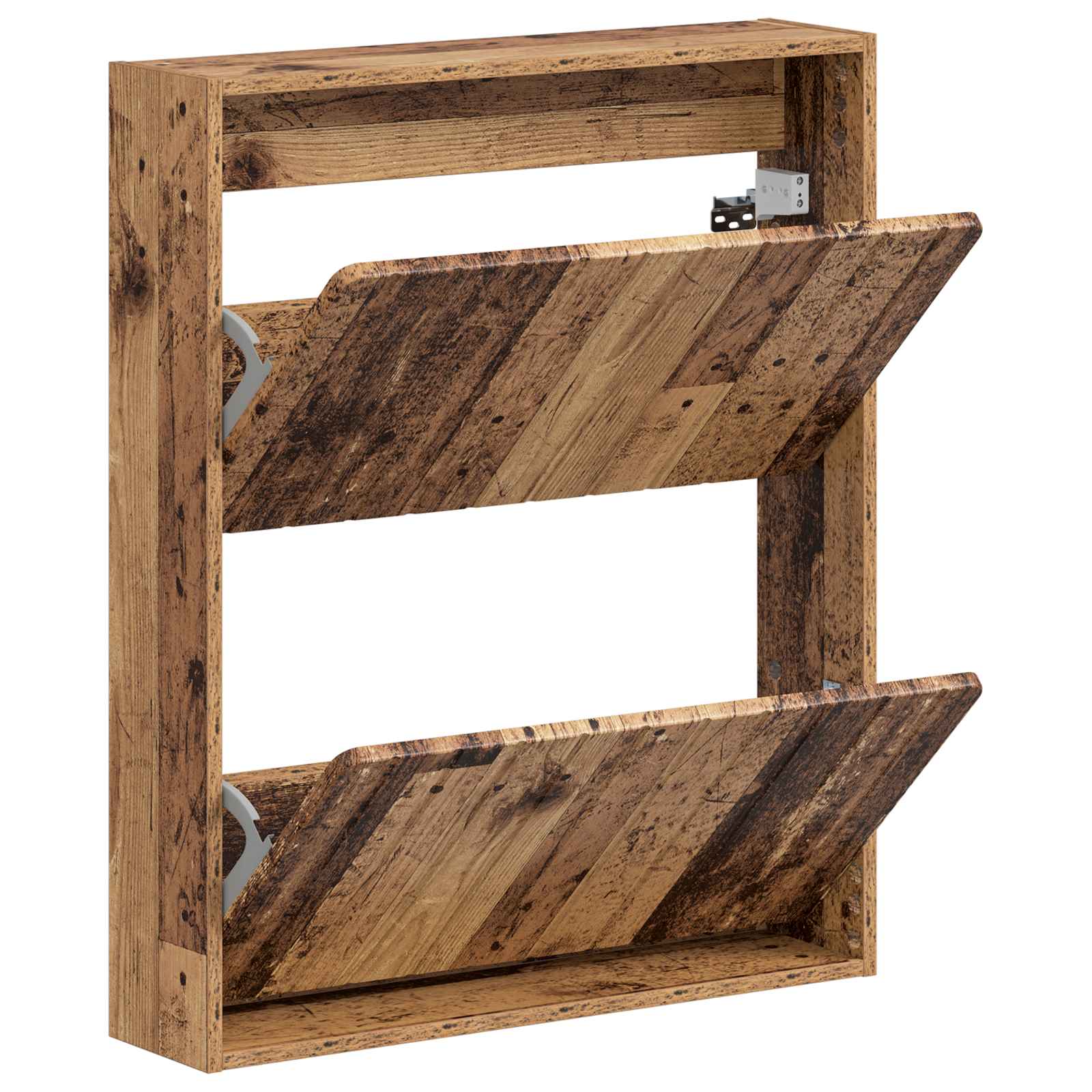 vidaXL Wisząca szafka na buty ZWOLLE 71 x 17 x 86 cm Stare drewno