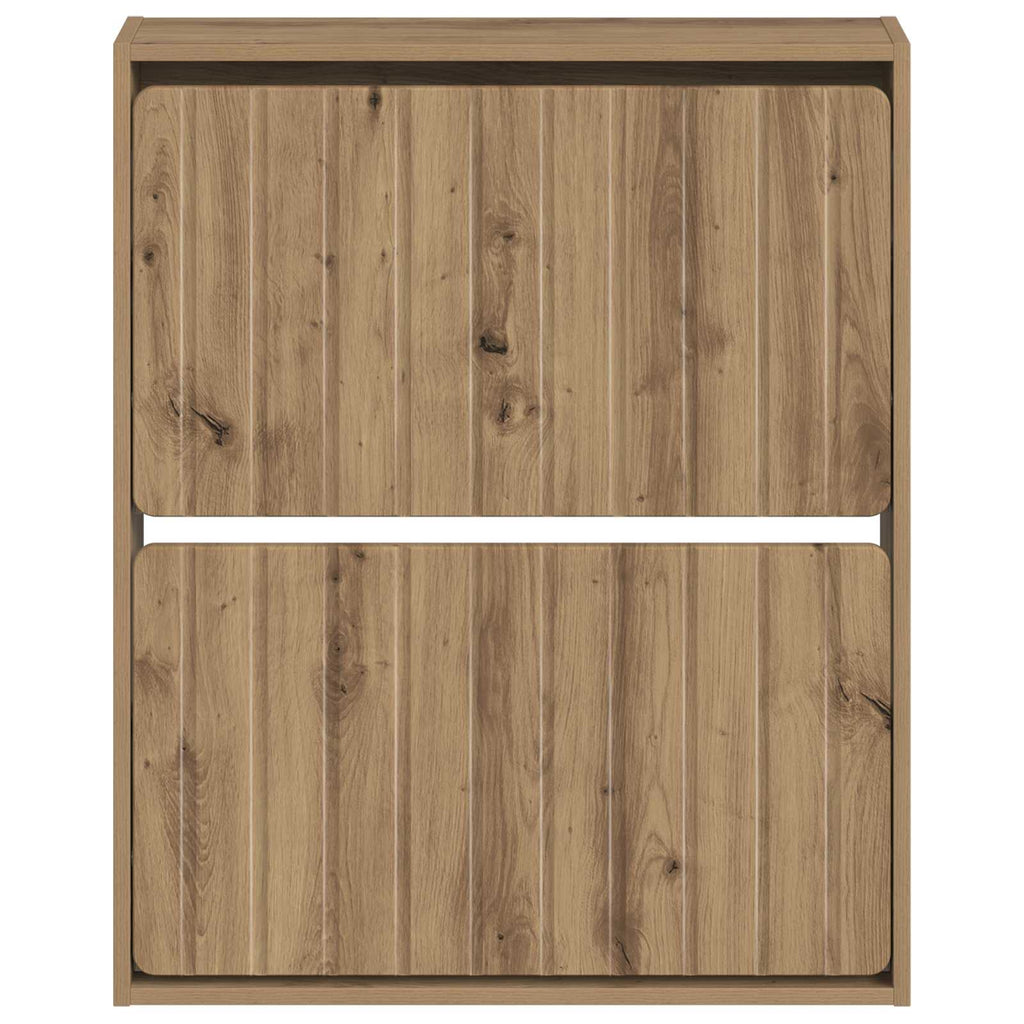 vidaXL Wisząca szafka na buty ZWOLLE 71 x 17 x 86 cm Dąb artisan