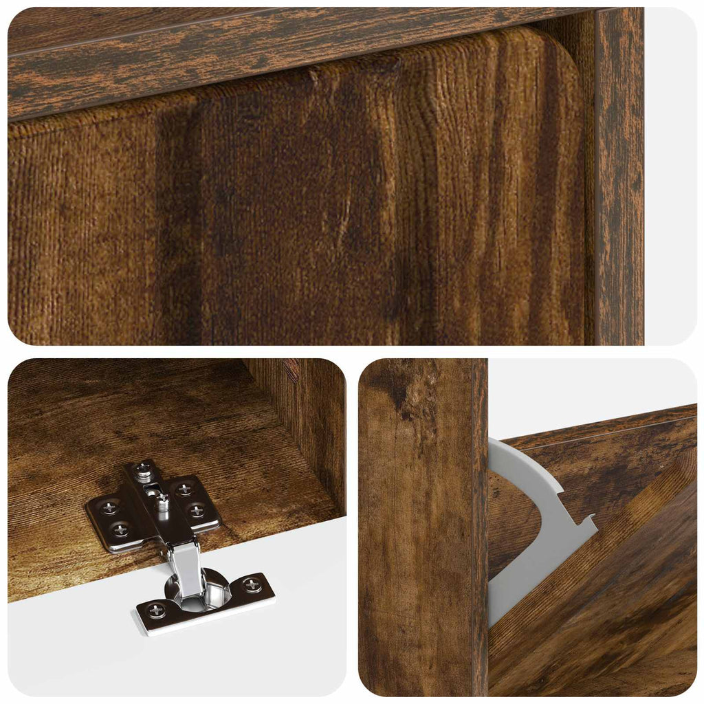 vidaXL Szafka na buty ZWOLLE 78 x 24 x 103 cm Drewno inżynieryjne