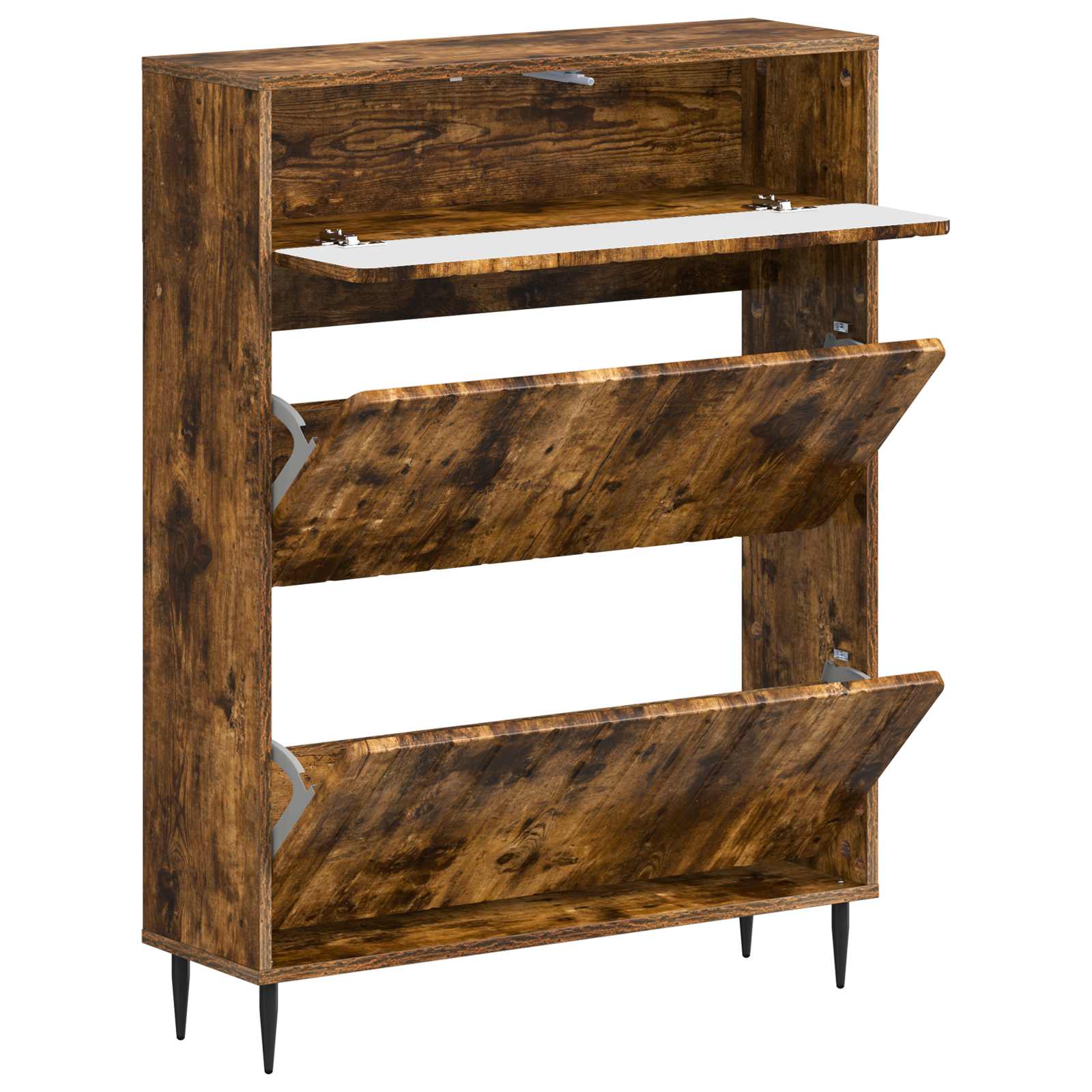 vidaXL Szafka na buty ZWOLLE 78 x 24 x 103 cm Drewno inżynieryjne