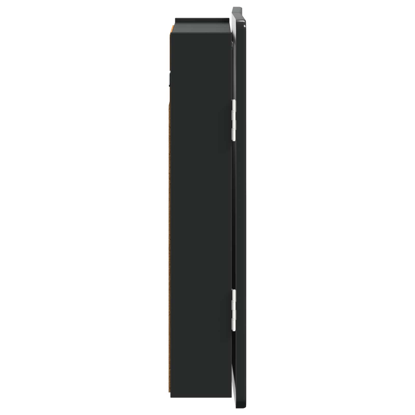 vidaXL Szafka na tarczę do rzutków ZWOLLE Czarny 52,5 x 10,5 x 57,5 cm