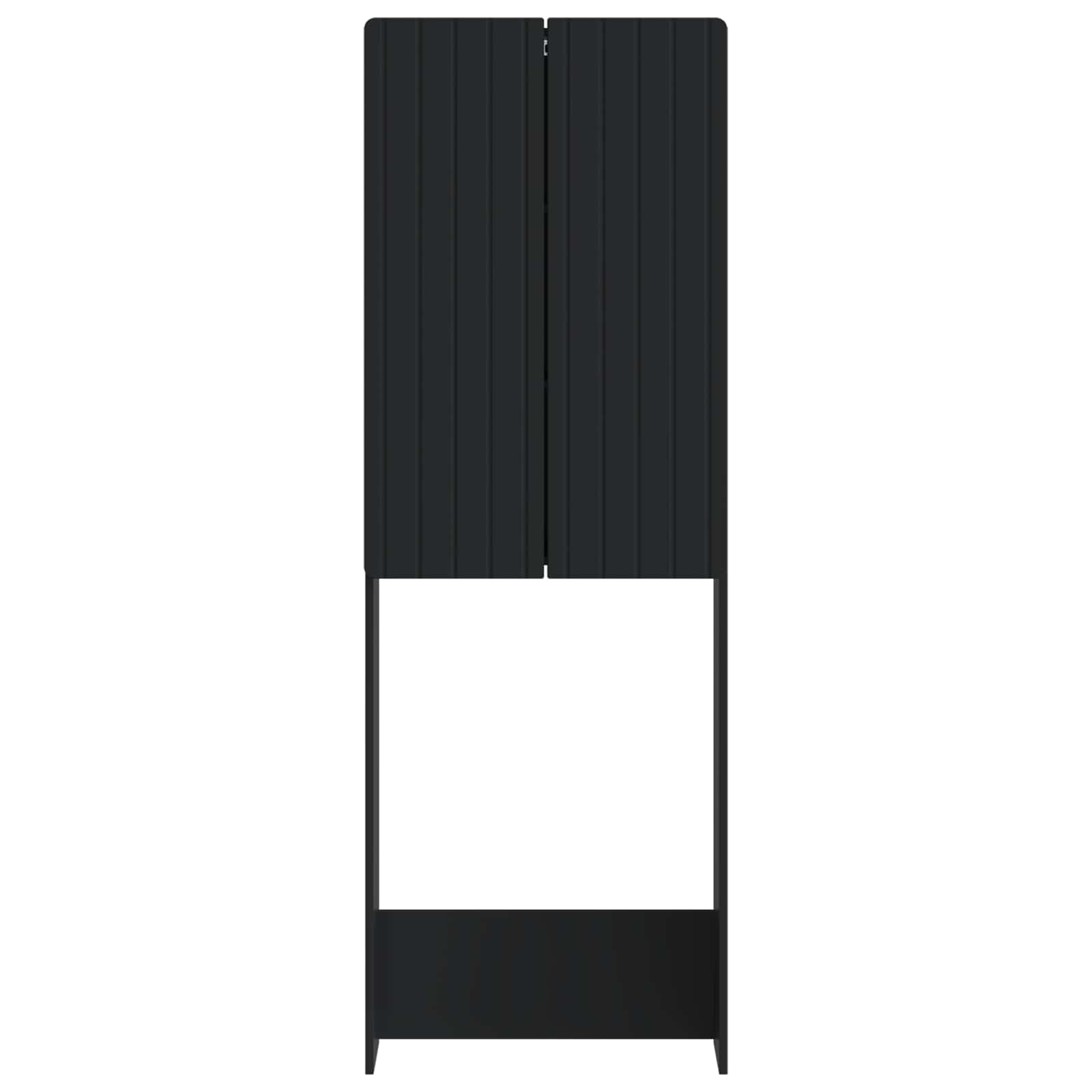 vidaXL Szafka toaletowa ZWOLLE Czarny 66 x 25,5 x 190 cm