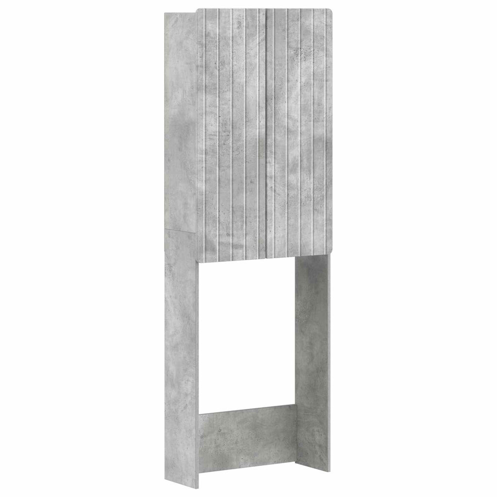 vidaXL Szafka toaletowa ZWOLLE Betonowy szary 66 x 25,5 x 190 cm