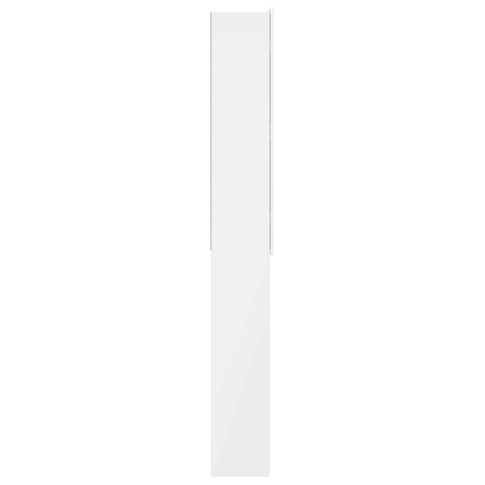 vidaXL Szafka toaletowa ZWOLLE Biały wysoki połysk 66 x 25,5 x 190 cm