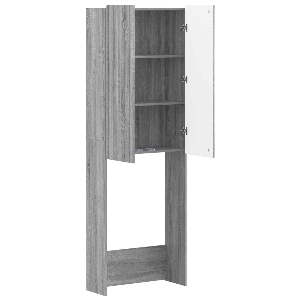 vidaXL Szafka toaletowa ZWOLLE Szary Sonoma 66 x 25,5 x 190 cm