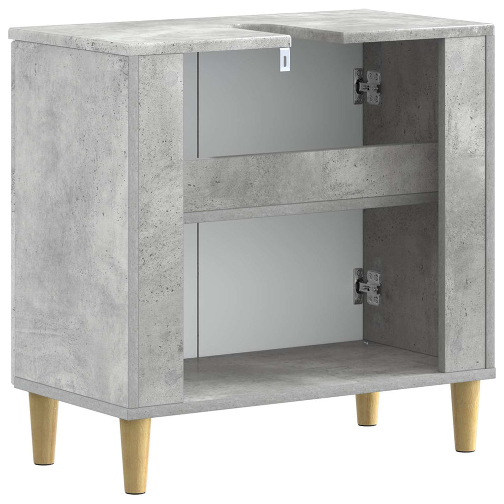 vidaXL Szafka pod umywalkę ARNHEM Betonowy szary 59,5 x 31,5 x 59 cm
