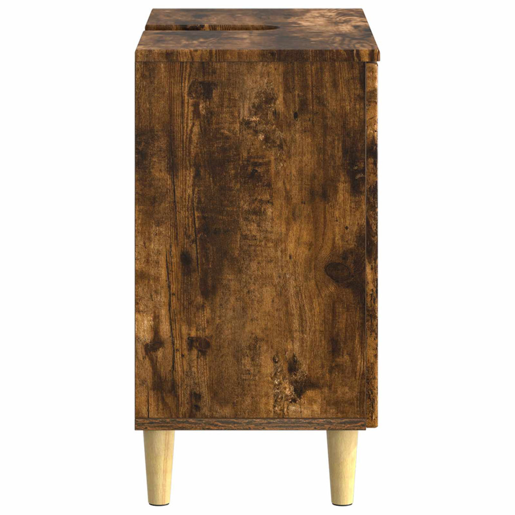 vidaXL Szafka pod umywalkę ARNHEM Dąb wędzony 59,5 x 31,5 x 59 cm