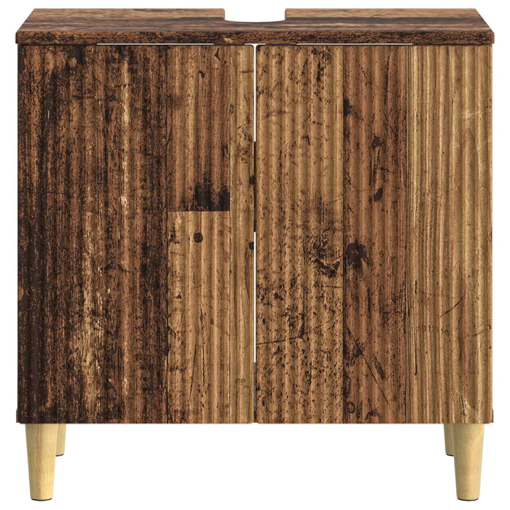 vidaXL Szafka pod umywalkę ARNHEM Stare drewno 59,5 x 31,5 x 59 cm