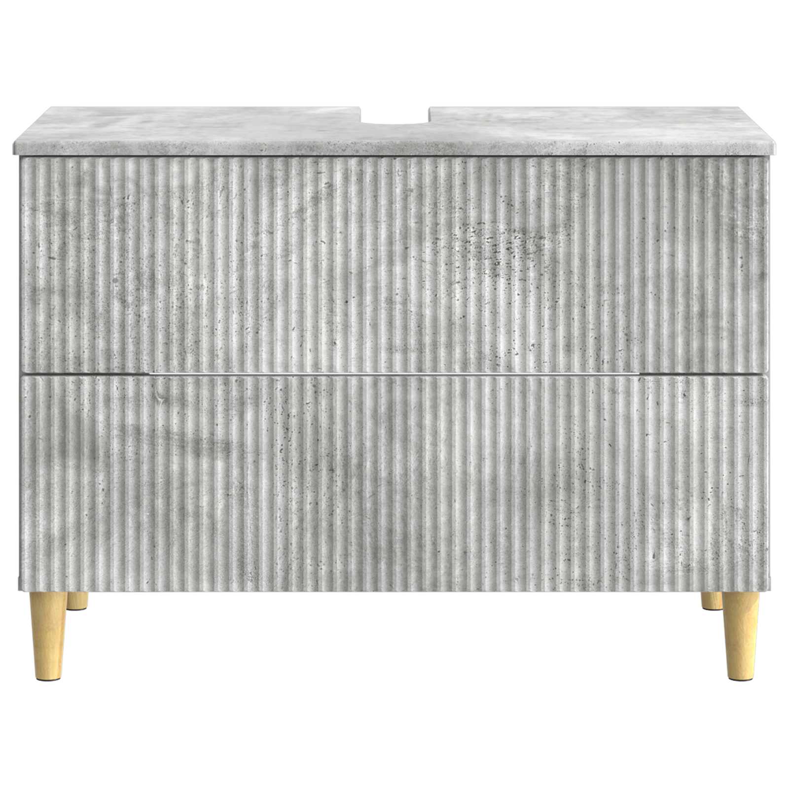 vidaXL Szafka pod umywalkę ARNHEM Betonowy szary 82 x 41 x 59 cm