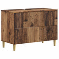vidaXL Szafka pod umywalkę ARNHEM Stare drewno 82 x 41 x 59 cm