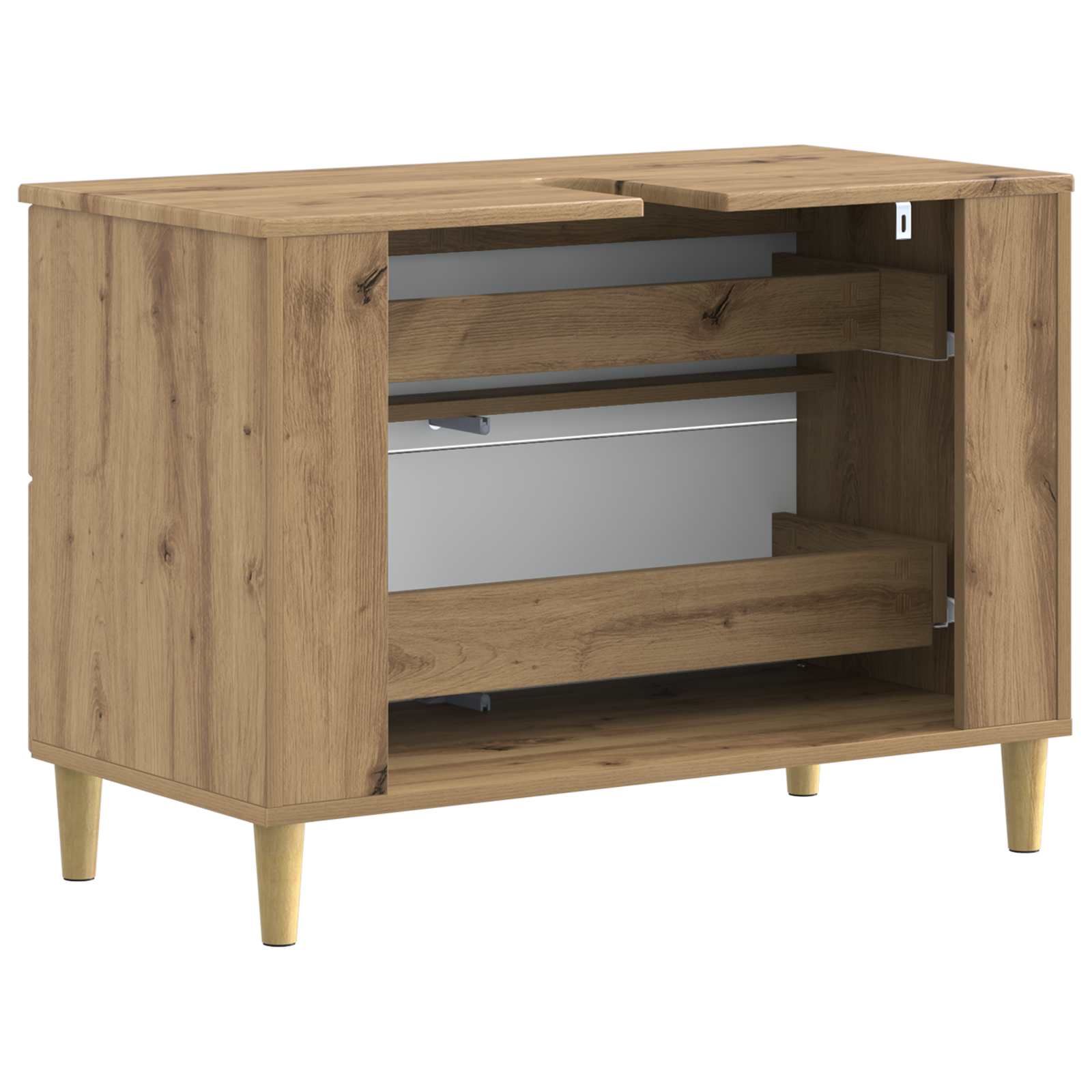 vidaXL Szafka pod umywalkę ARNHEM Dąb artisan 82 x 41 x 59 cm