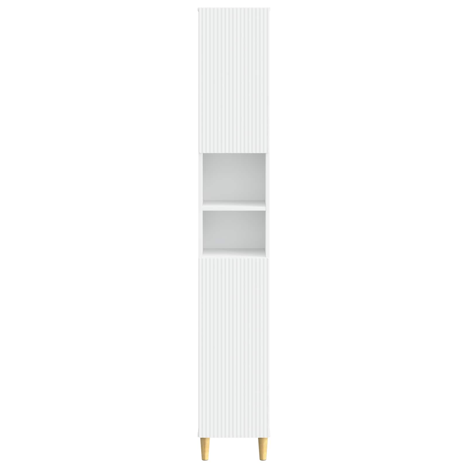 vidaXL Szafka łazienkowa z otwartą półką ARNHEM Biały 30 x 31 x 190 cm