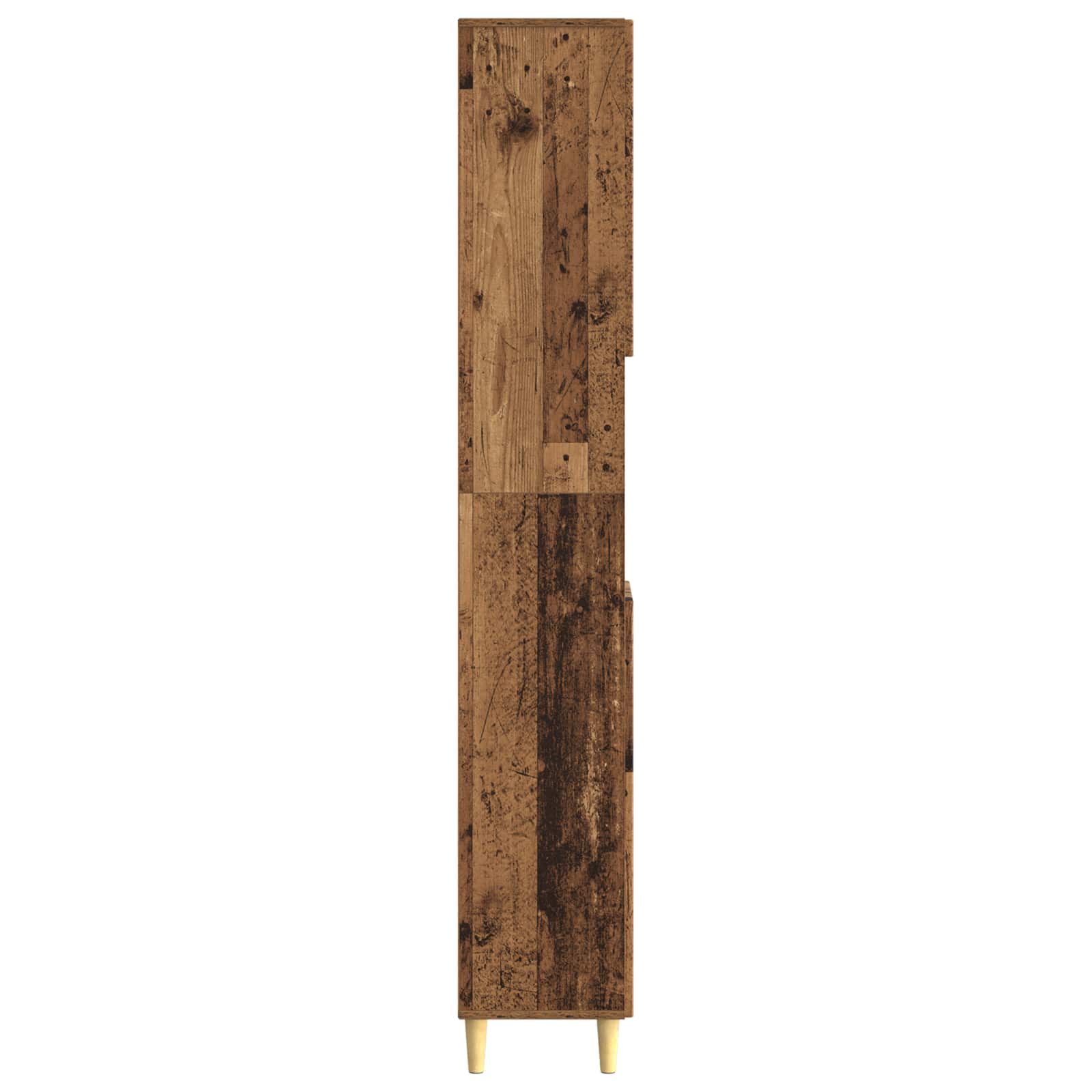 vidaXL Szafka łazienkowa z otwartą półką ARNHEM Stare drewno