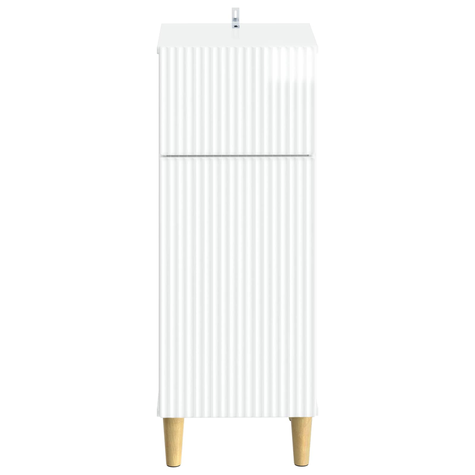 vidaXL Szafka Łazienkowa ARNHEM Biały wysoki połysk 30 x 31 x 80 cm
