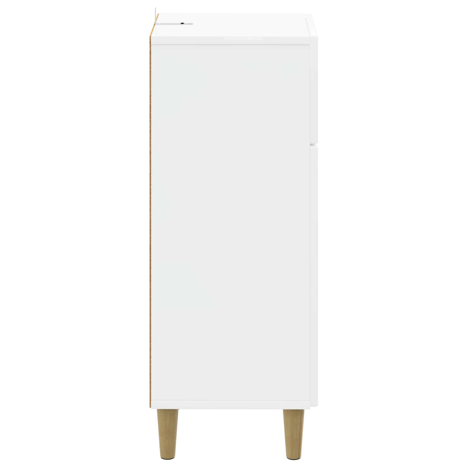 vidaXL Szafka Łazienkowa ARNHEM Biały wysoki połysk 30 x 31 x 80 cm