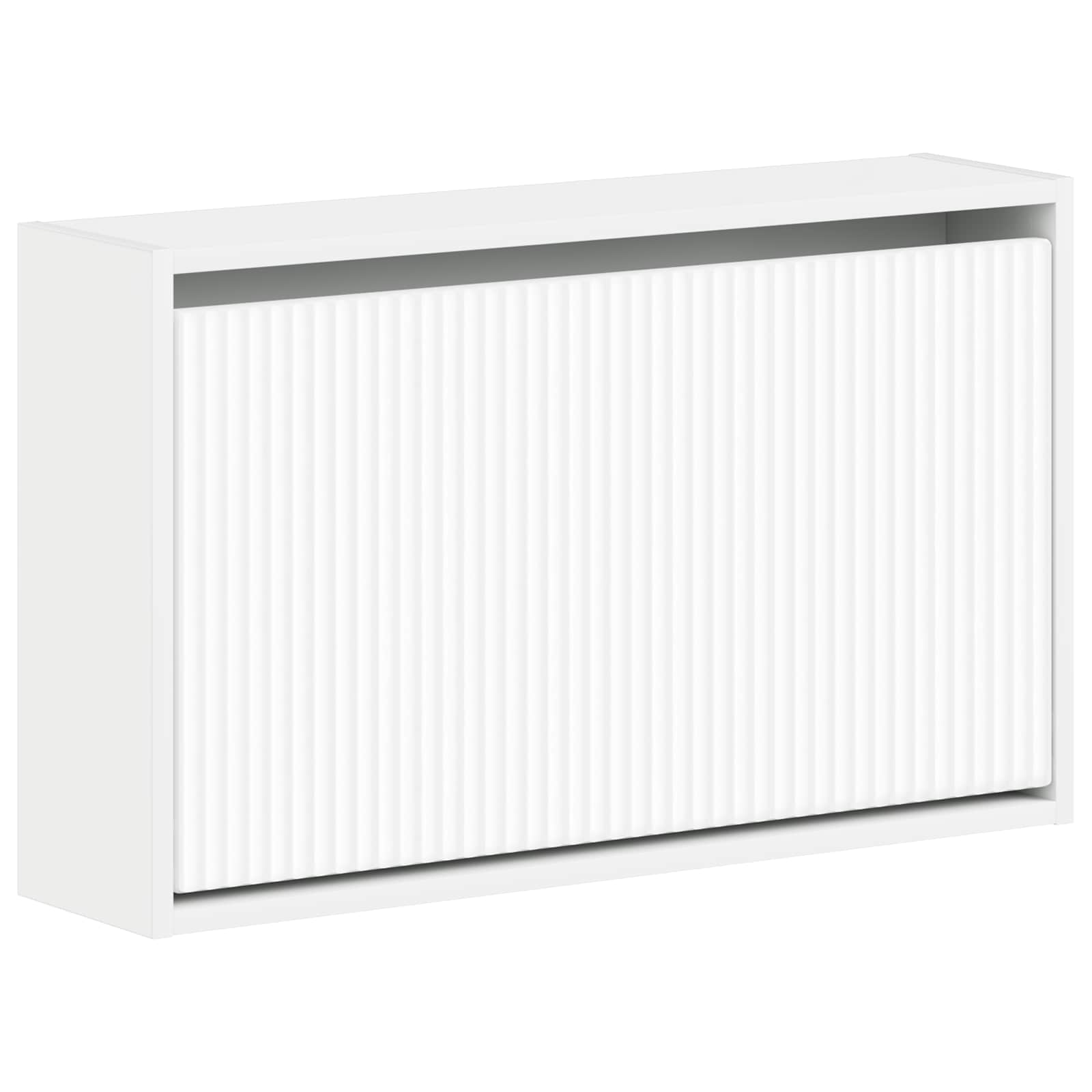 vidaXL Wisząca szafka na buty ARNHEM 71 x 17 x 43 cm Biały