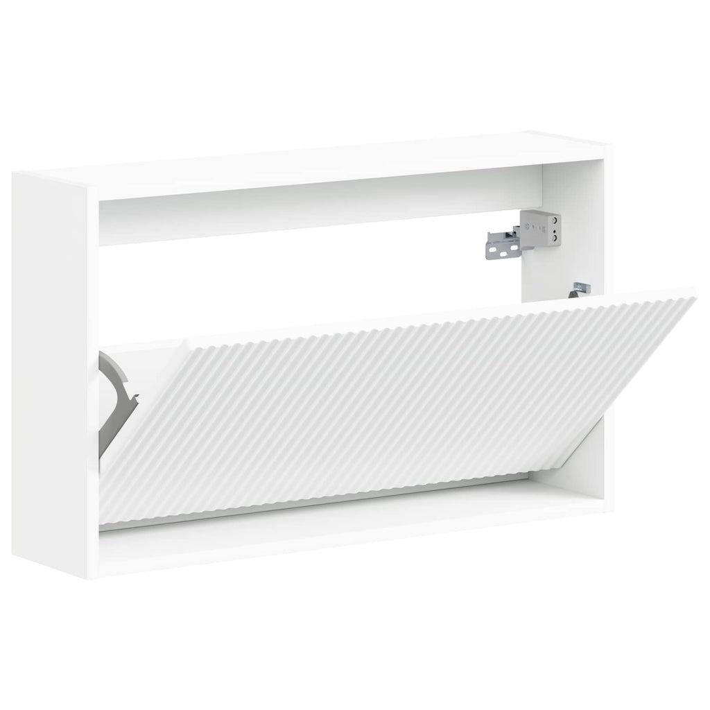 vidaXL Wisząca szafka na buty ARNHEM 71 x 17 x 43 cm Biały