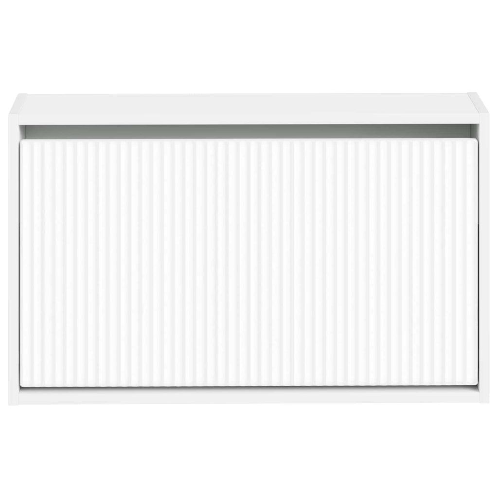 vidaXL Wisząca szafka na buty ARNHEM 71 x 17 x 43 cm Biały