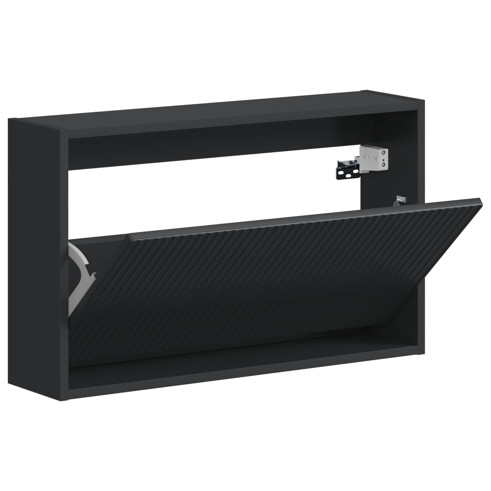 vidaXL Wisząca szafka na buty ARNHEM 71 x 17 x 43 cm Czarny