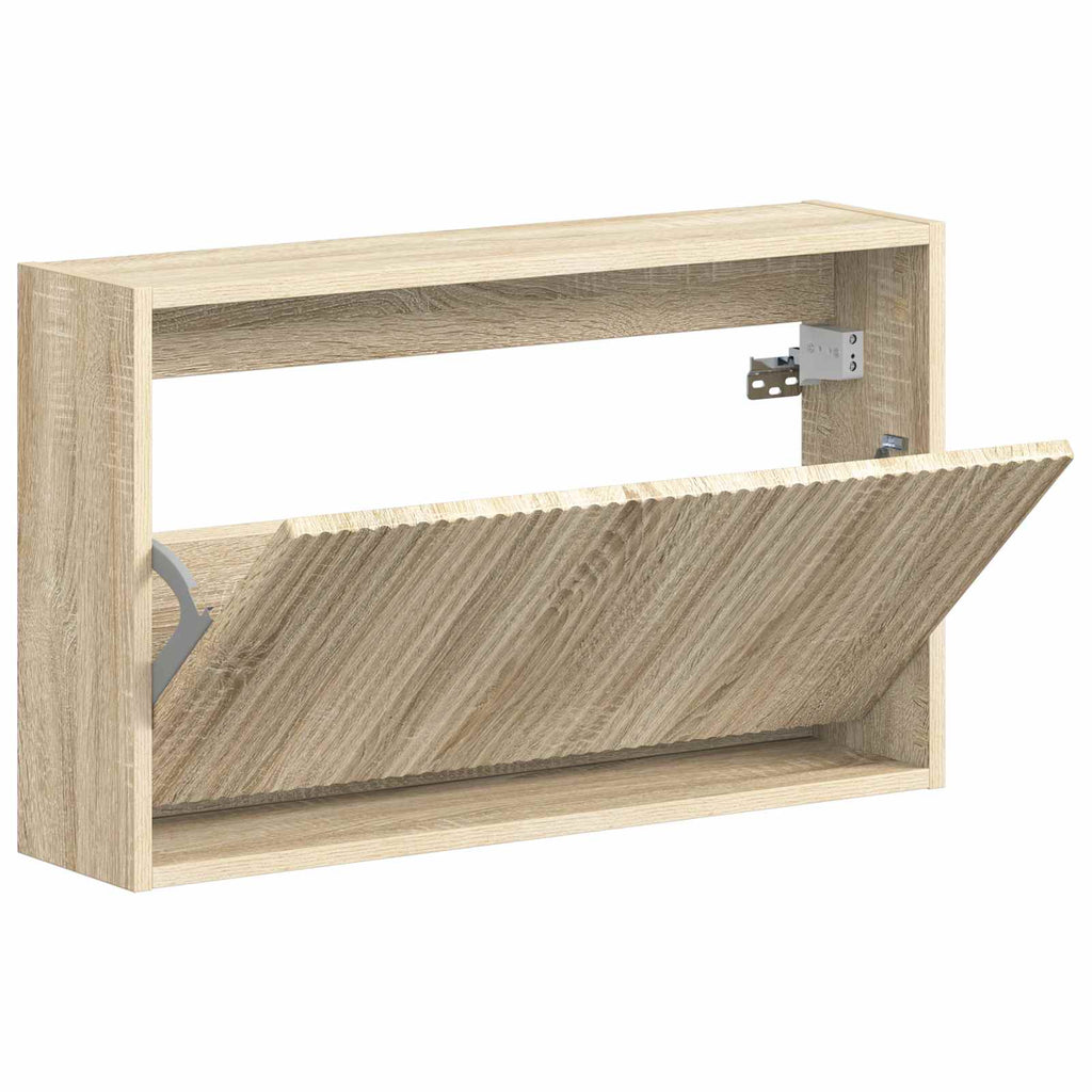 vidaXL Wisząca szafka na buty ARNHEM 71 x 17 x 43 cm dąb Sonoma