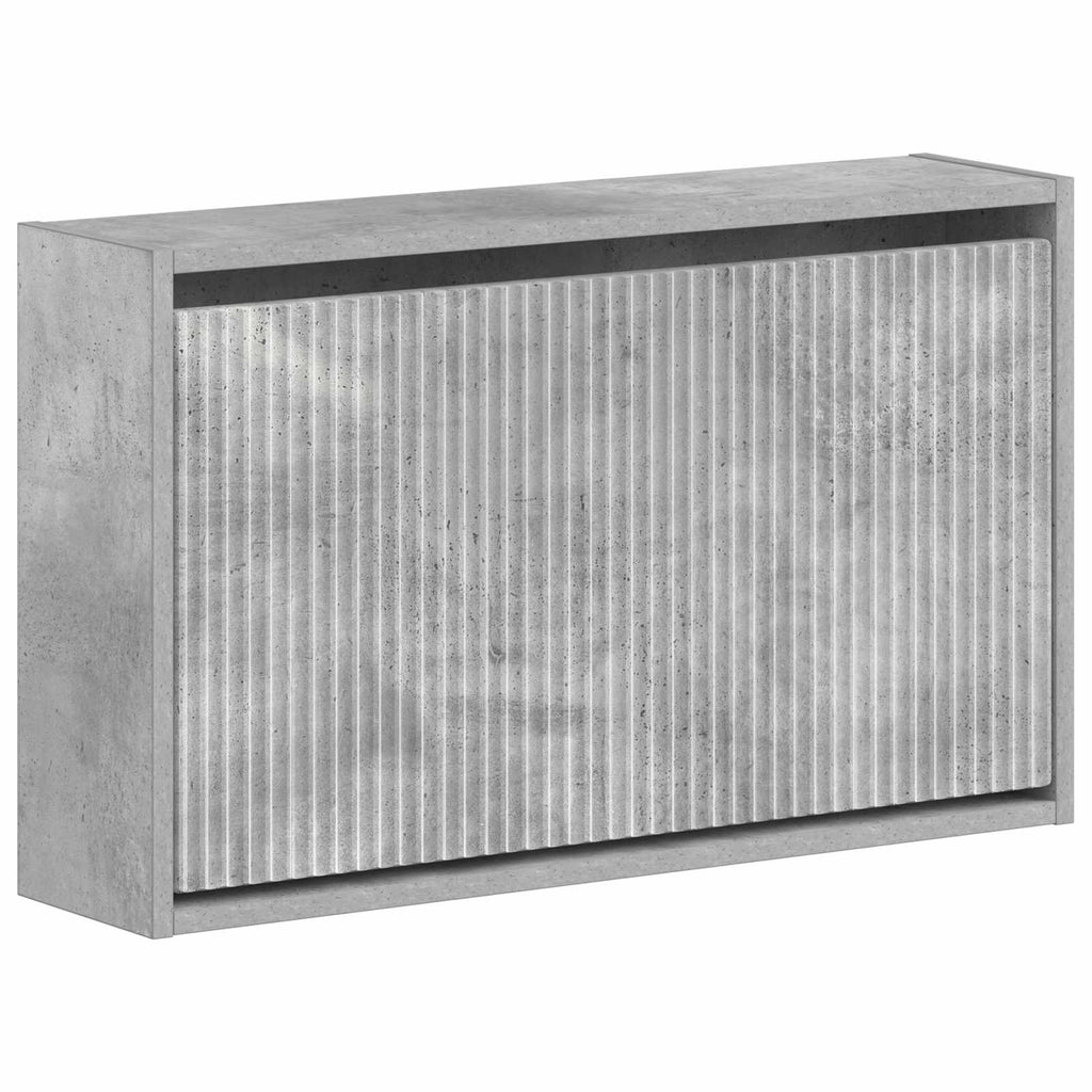 vidaXL Wisząca szafka na buty ARNHEM 71 x 17 x 43 cm Betonowy szary