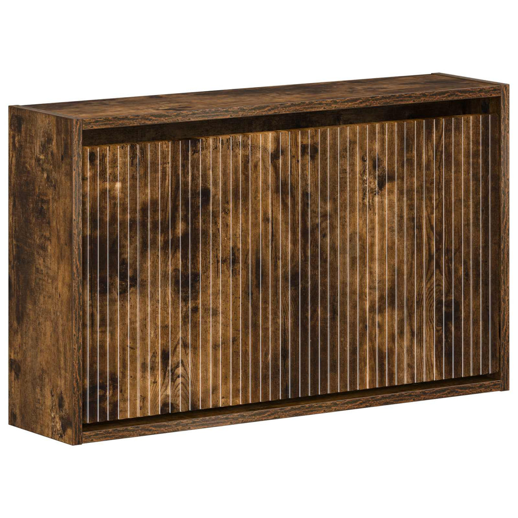 vidaXL Wisząca szafka na buty ARNHEM 71 x 17 x 43 cm Dąb wędzony