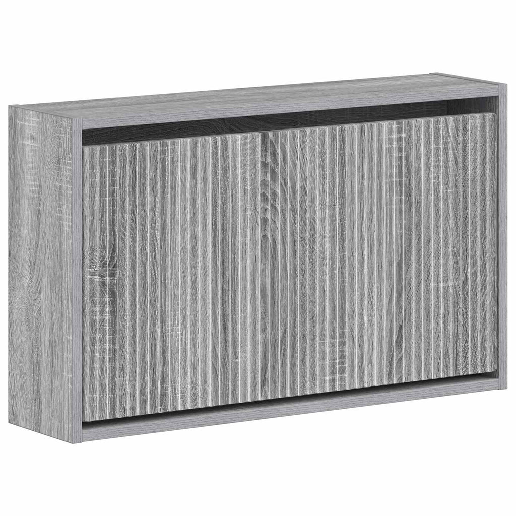vidaXL Wisząca szafka na buty ARNHEM 71 x 17 x 43 cm Szary Sonoma