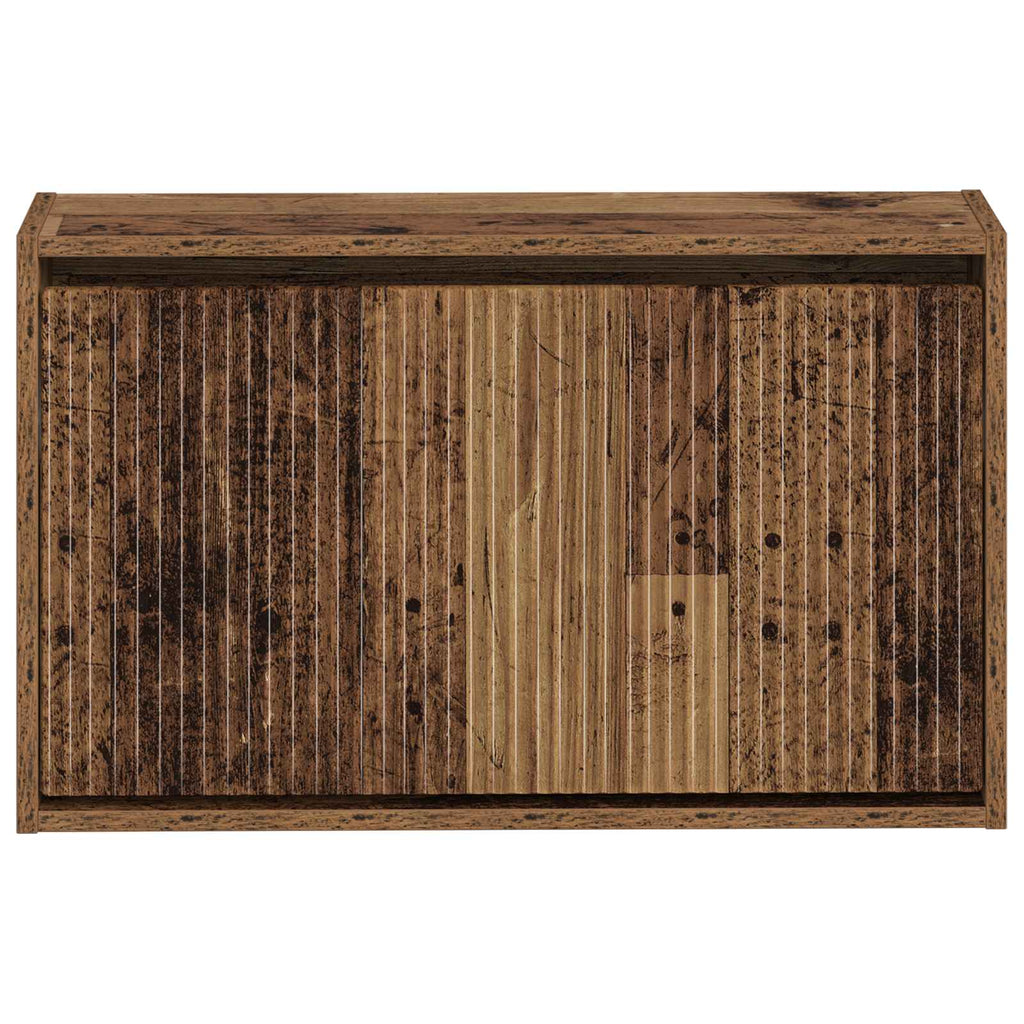 vidaXL Wisząca szafka na buty ARNHEM 71 x 17 x 43 cm Stare drewno