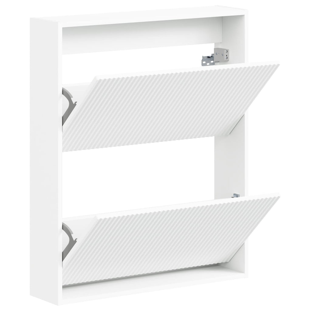 vidaXL Wisząca szafka na buty ARNHEM 71 x 17 x 86 cm Biały