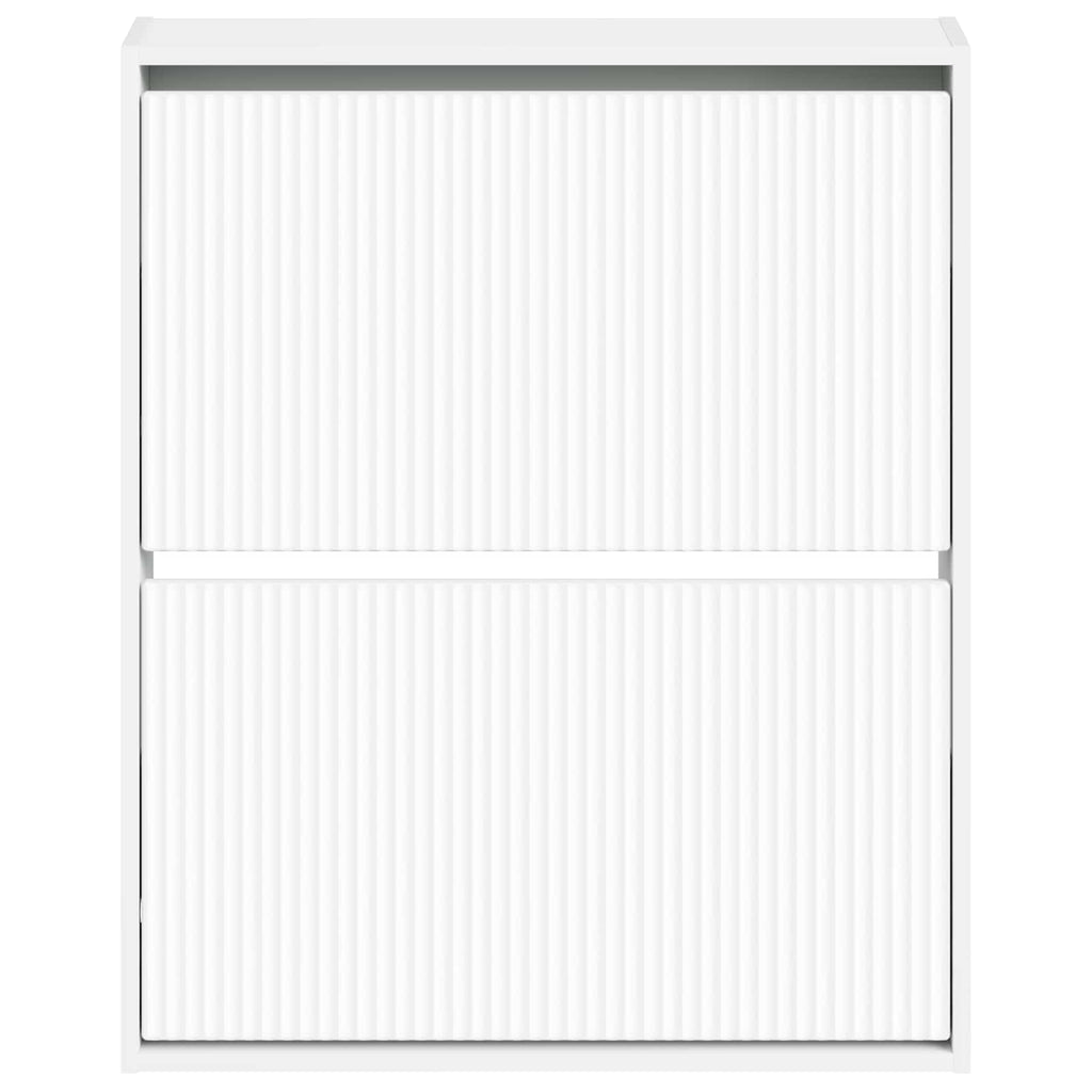 vidaXL Wisząca szafka na buty ARNHEM 71 x 17 x 86 cm Biały