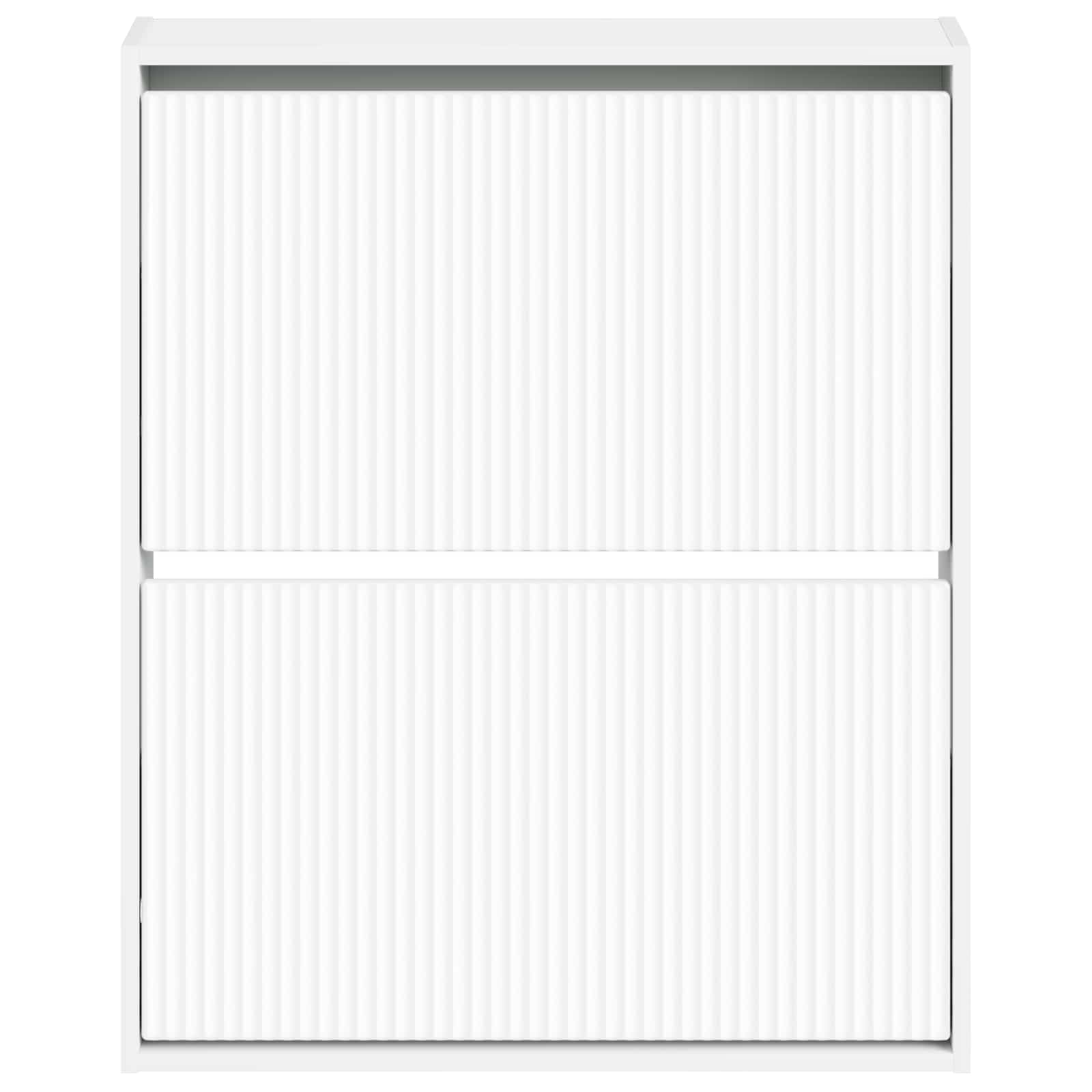 vidaXL Wisząca szafka na buty ARNHEM 71 x 17 x 86 cm Biały