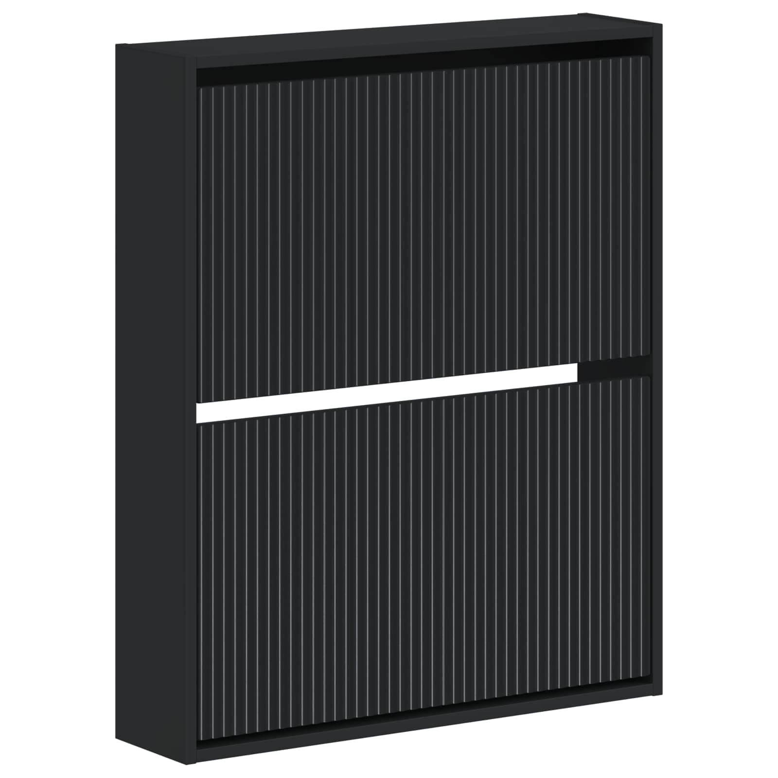 vidaXL Wisząca szafka na buty ARNHEM 71 x 17 x 86 cm Czarny