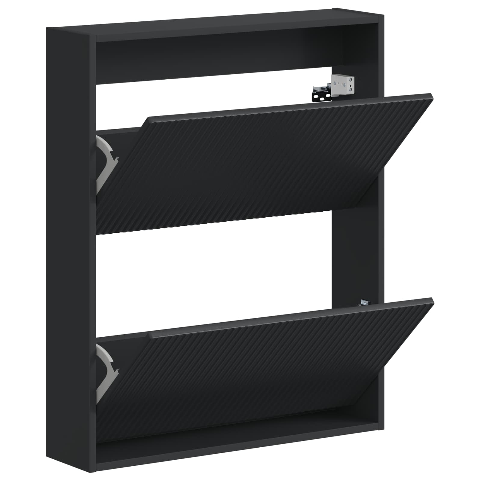 vidaXL Wisząca szafka na buty ARNHEM 71 x 17 x 86 cm Czarny