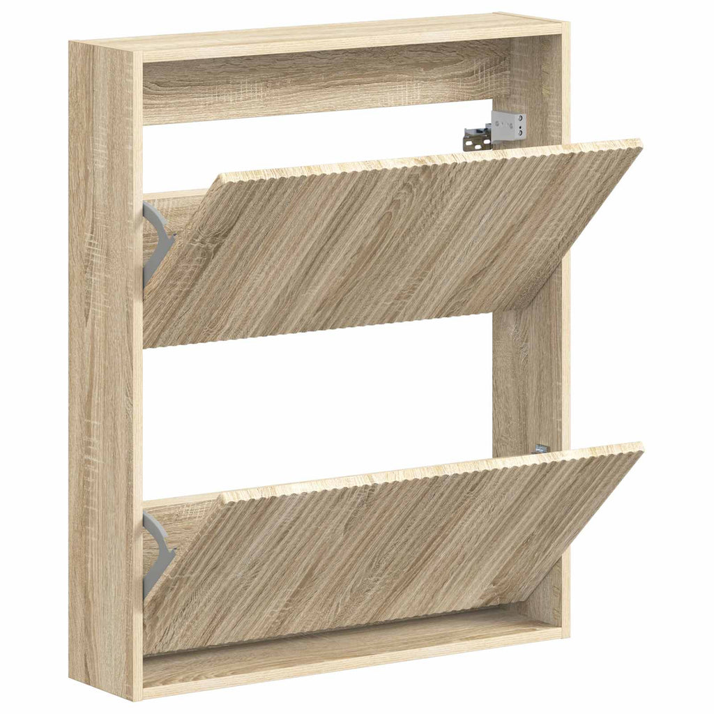 vidaXL Wisząca szafka na buty ARNHEM 71 x 17 x 86 cm dąb Sonoma
