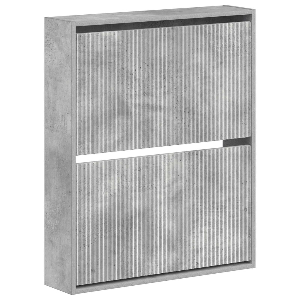 vidaXL Wisząca szafka na buty ARNHEM 71 x 17 x 86 cm Betonowy szary