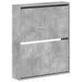vidaXL Wisząca szafka na buty ARNHEM 71 x 17 x 86 cm Betonowy szary