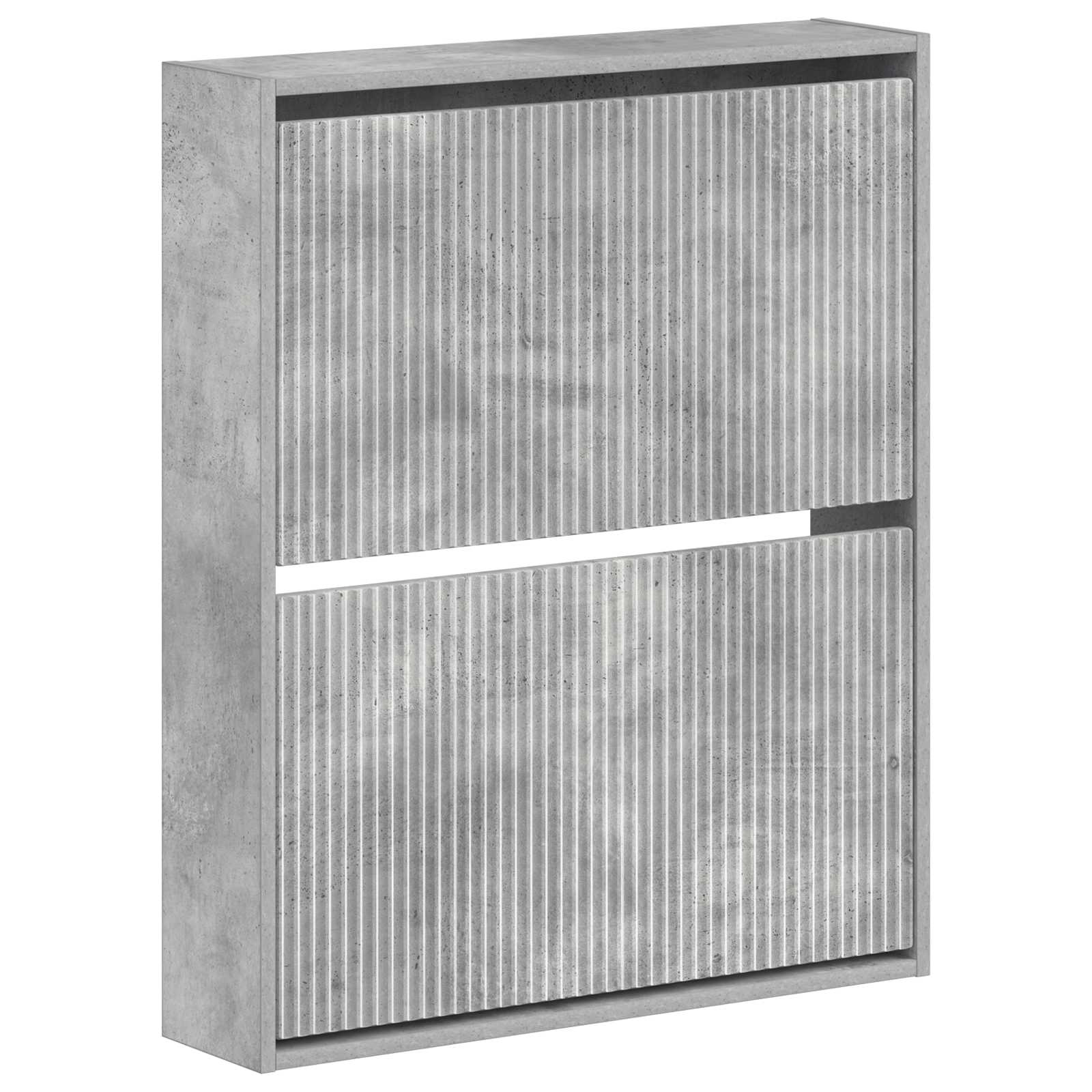 vidaXL Wisząca szafka na buty ARNHEM 71 x 17 x 86 cm Betonowy szary