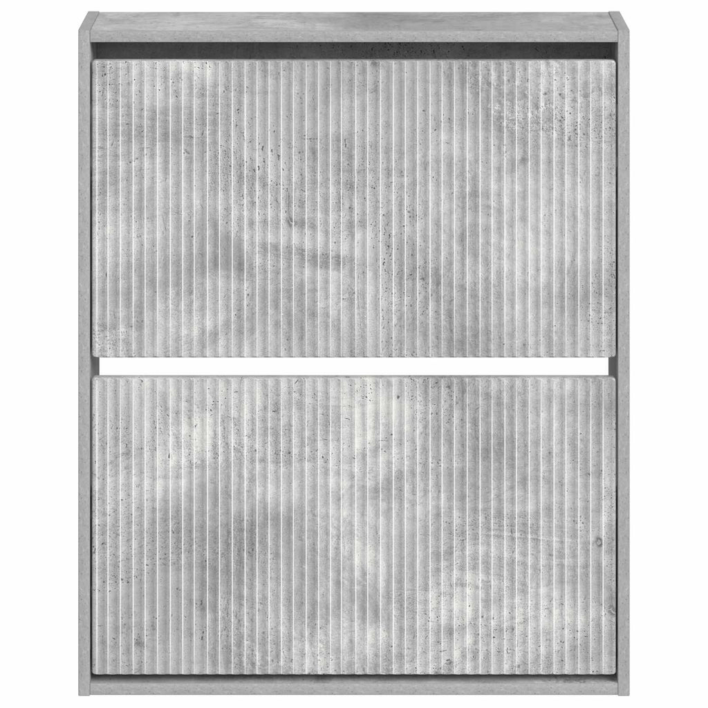 vidaXL Wisząca szafka na buty ARNHEM 71 x 17 x 86 cm Betonowy szary