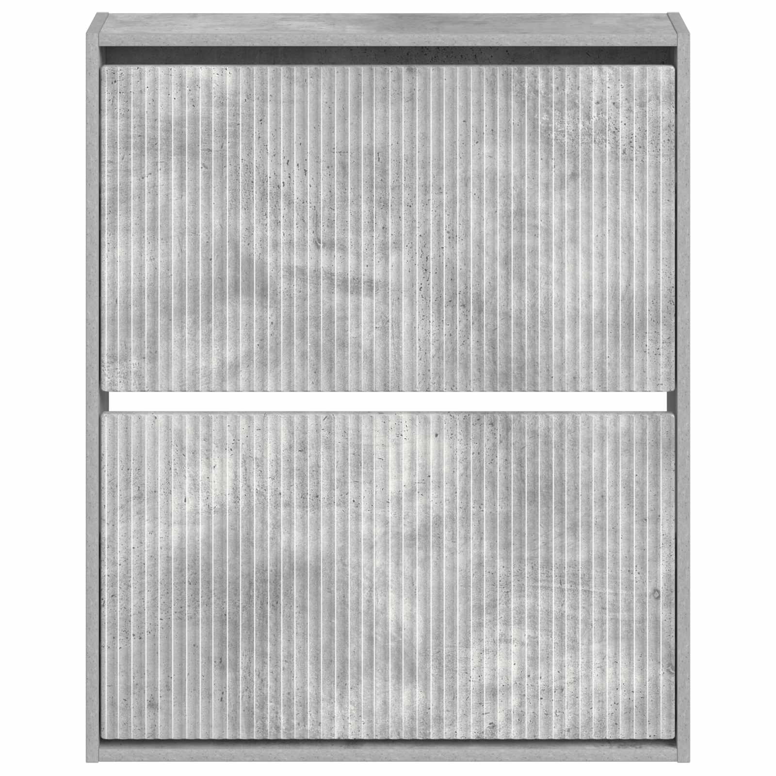 vidaXL Wisząca szafka na buty ARNHEM 71 x 17 x 86 cm Betonowy szary