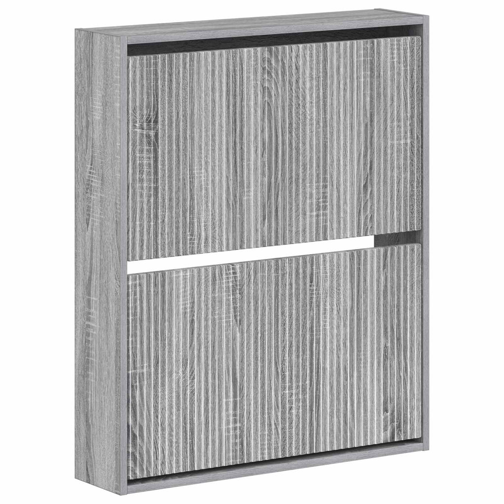 vidaXL Wisząca szafka na buty ARNHEM 71 x 17 x 86 cm Szary Sonoma